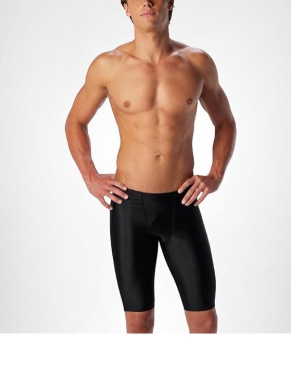 Speedo Men's Swimsuit Jammer Prolt Solid, Black, Size 34, NWOT